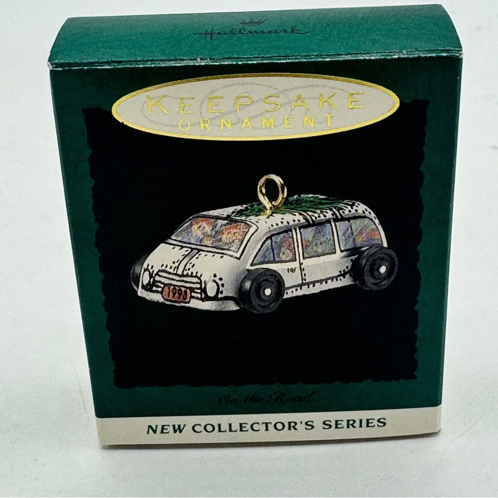Hallmark Keepsake Miniature Ornament- On the Road tin car